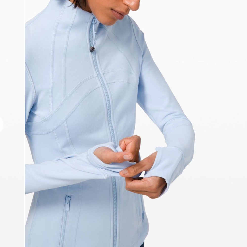 Lululemon Athletica Sky Blue Define Jacket Size 10 Blue Linen